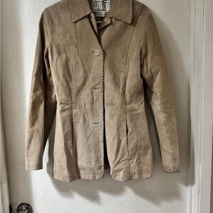 Women's Tan Suede Jacket
